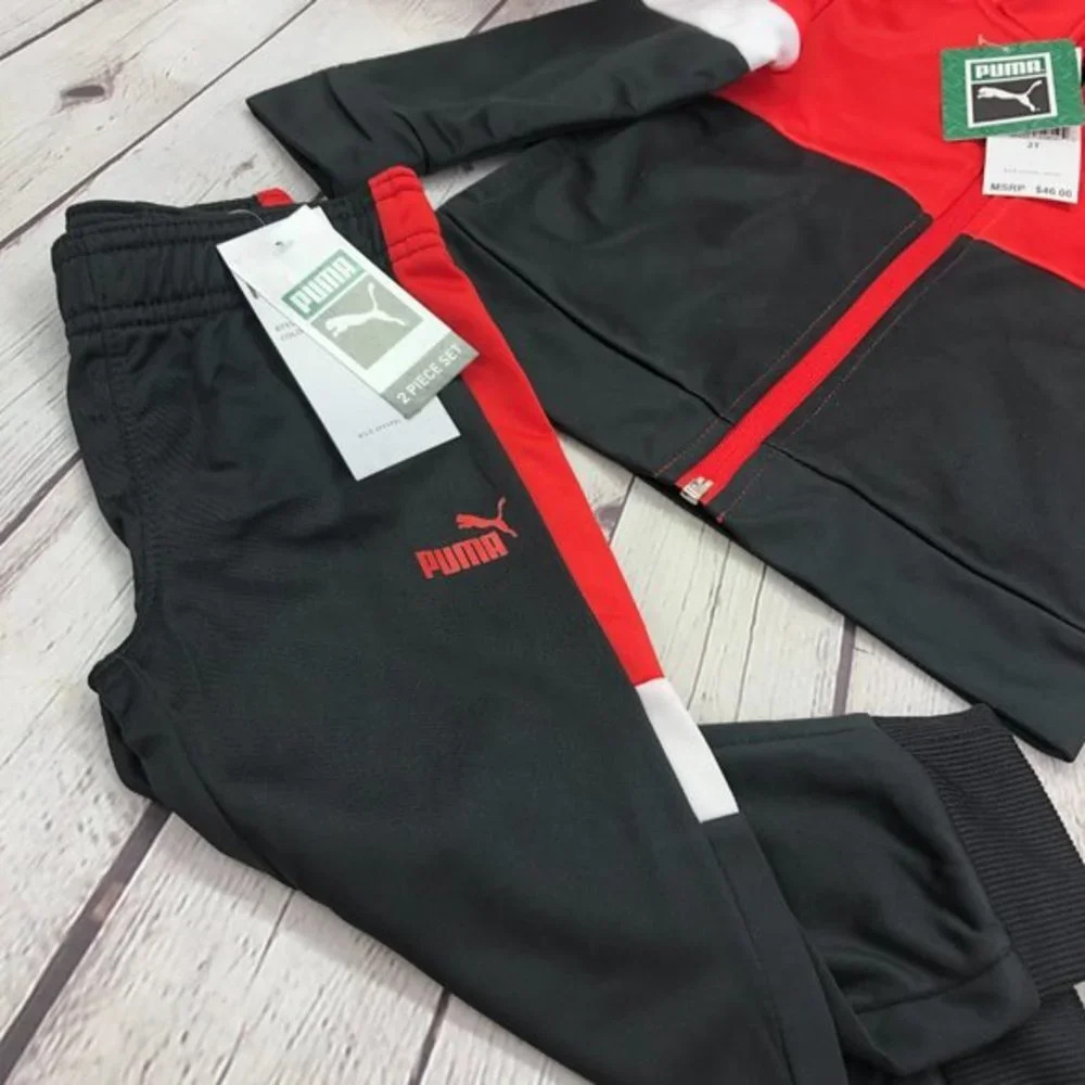 NWT puma boys jogger track suit sporty activewear Athleisure streetwear - Picture 2 of 7